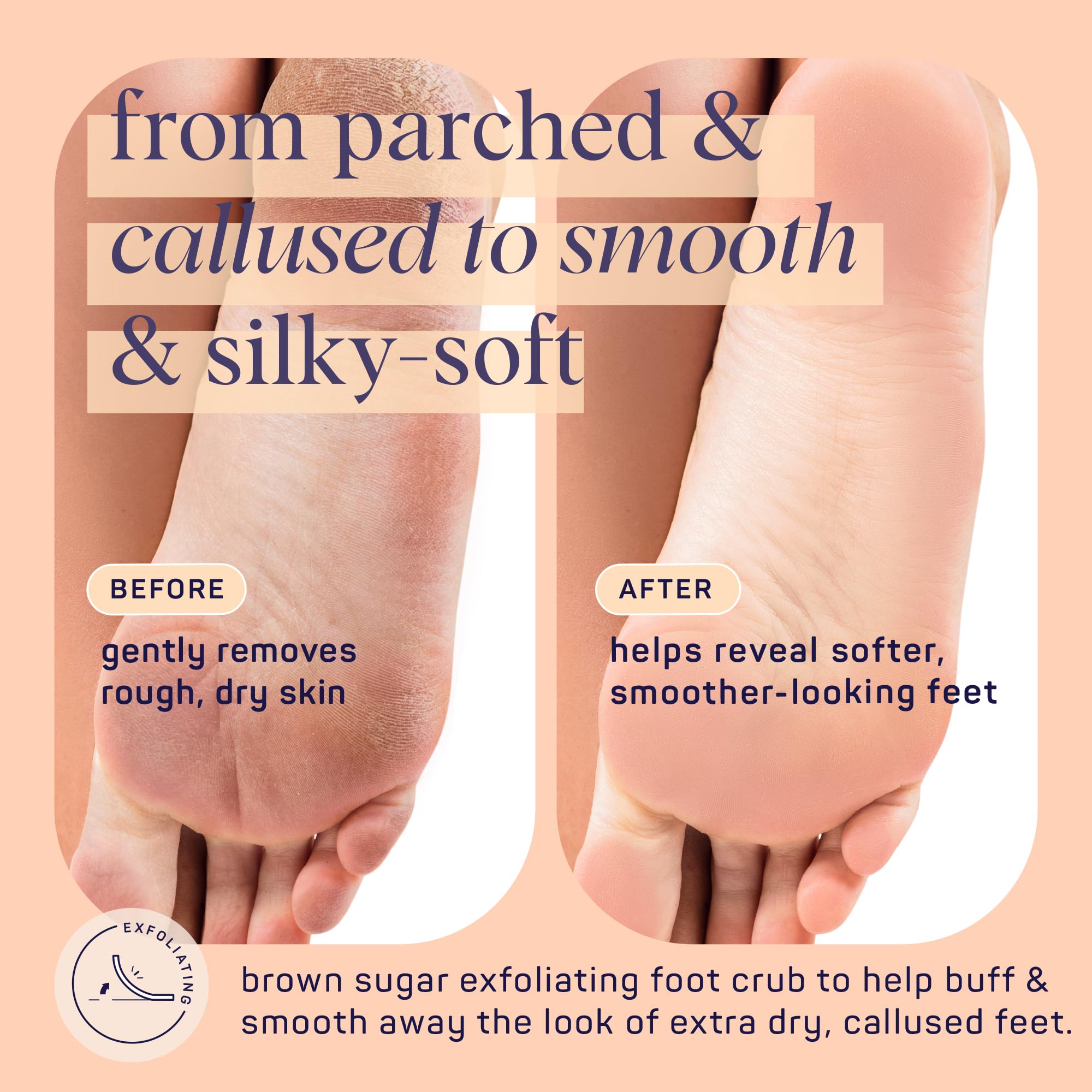 SpaLife foot scrub texture showing brown sugar granules