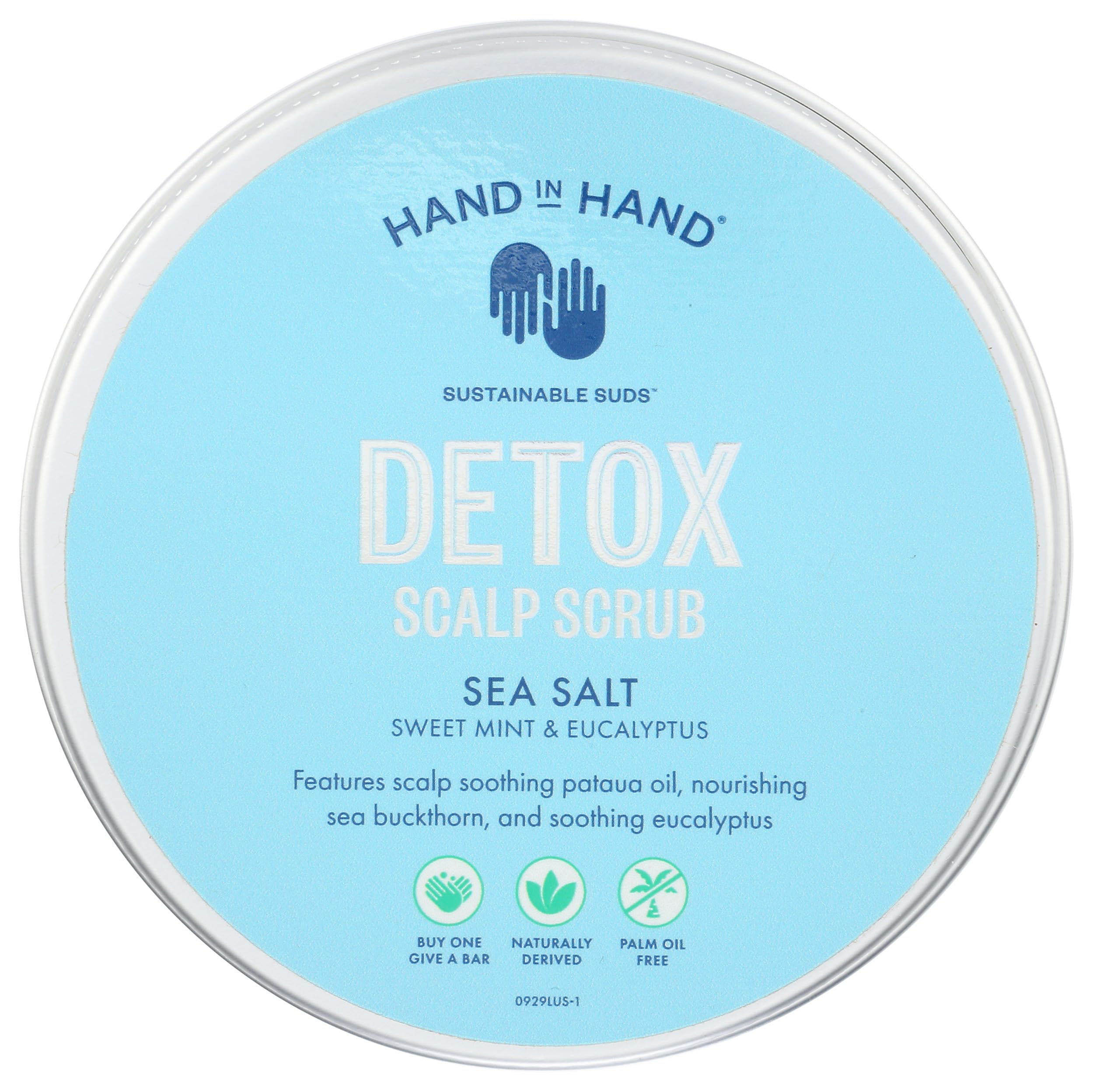 Hand In Hand Sweet Mint and Eucalyptus scalp scrub container
