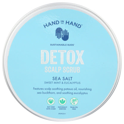 Hand In Hand Sweet Mint and Eucalyptus scalp scrub container
