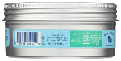 Hand In Hand detox scrub sustainable aluminum packaging
