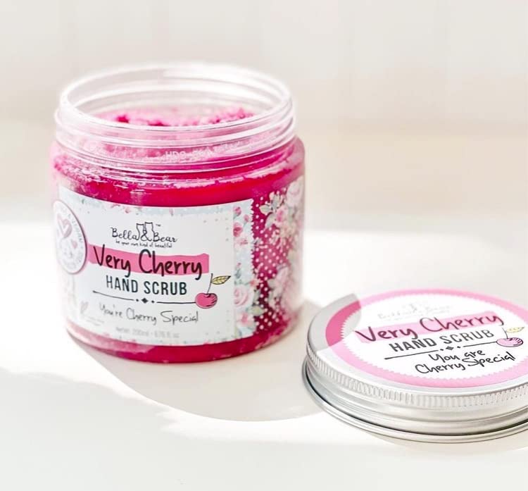 Vegan and cruelty free hand scrub packaging labels