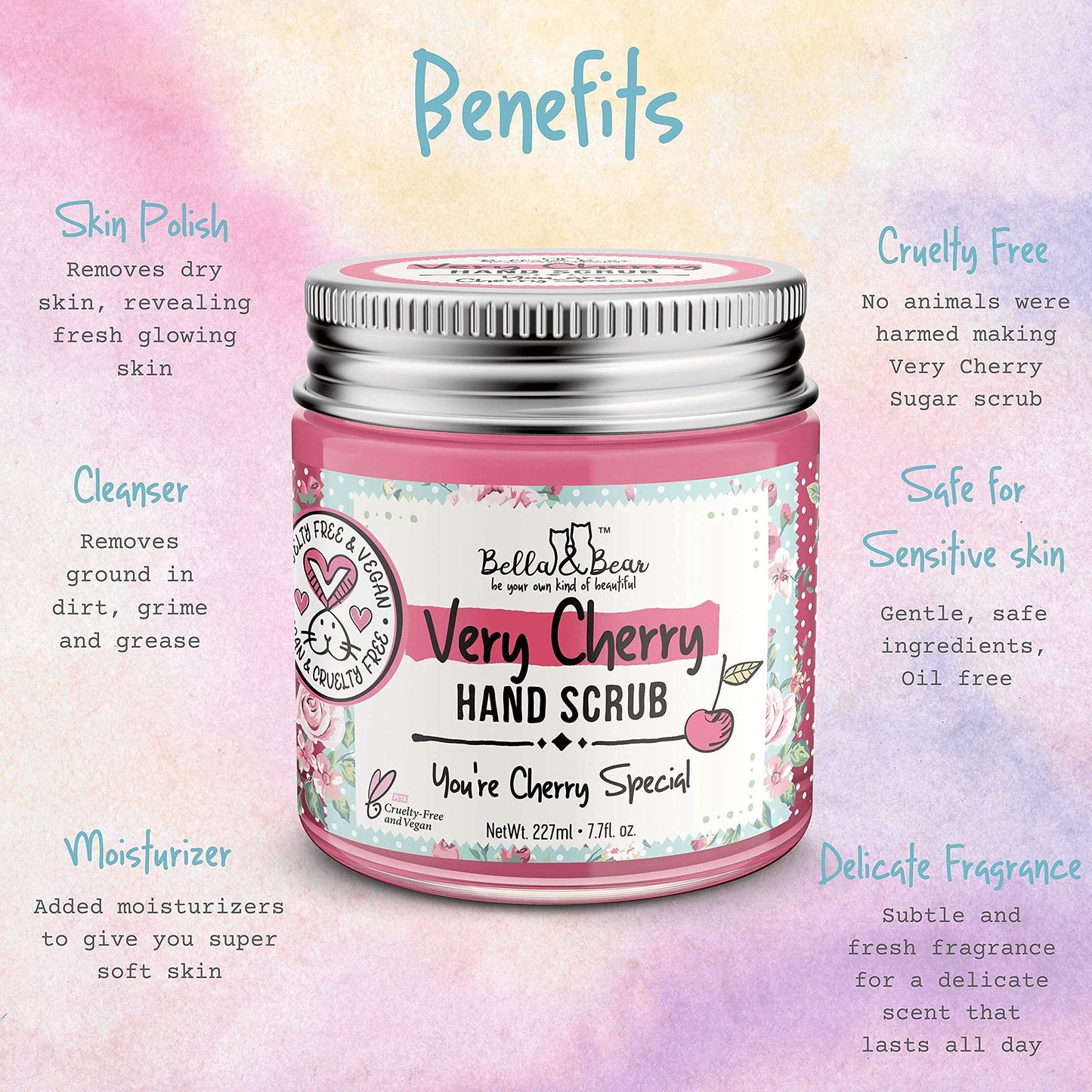 Exfoliating hand and foot scrub for dry skin