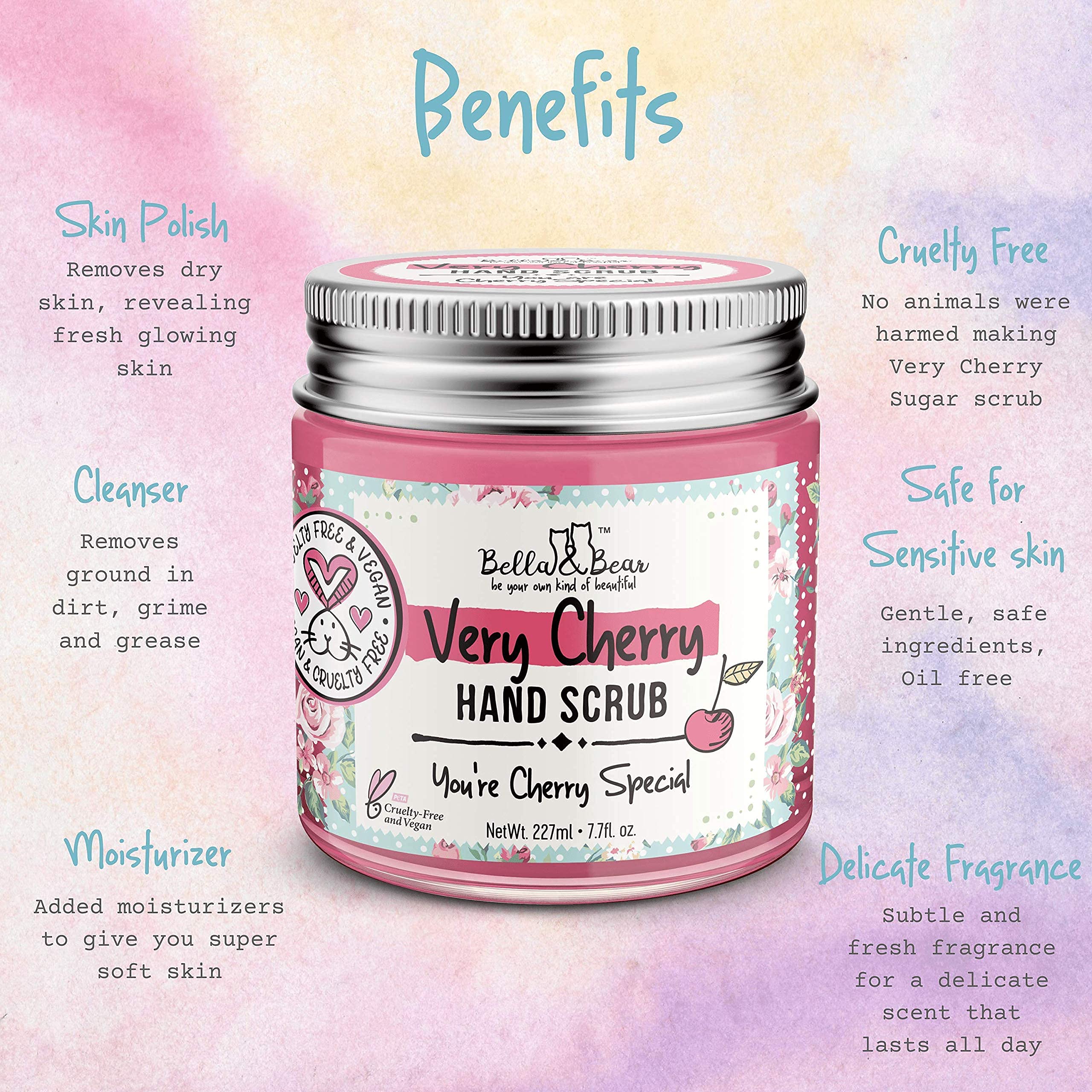 Exfoliating hand and foot scrub for dry skin