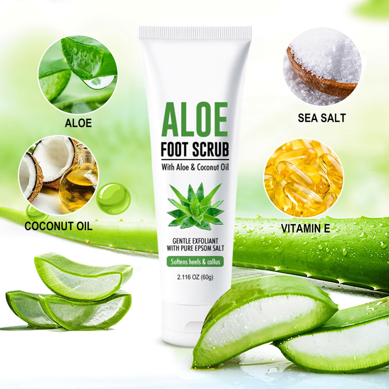 Two packs of Didily foot exfoliating scrub side by side