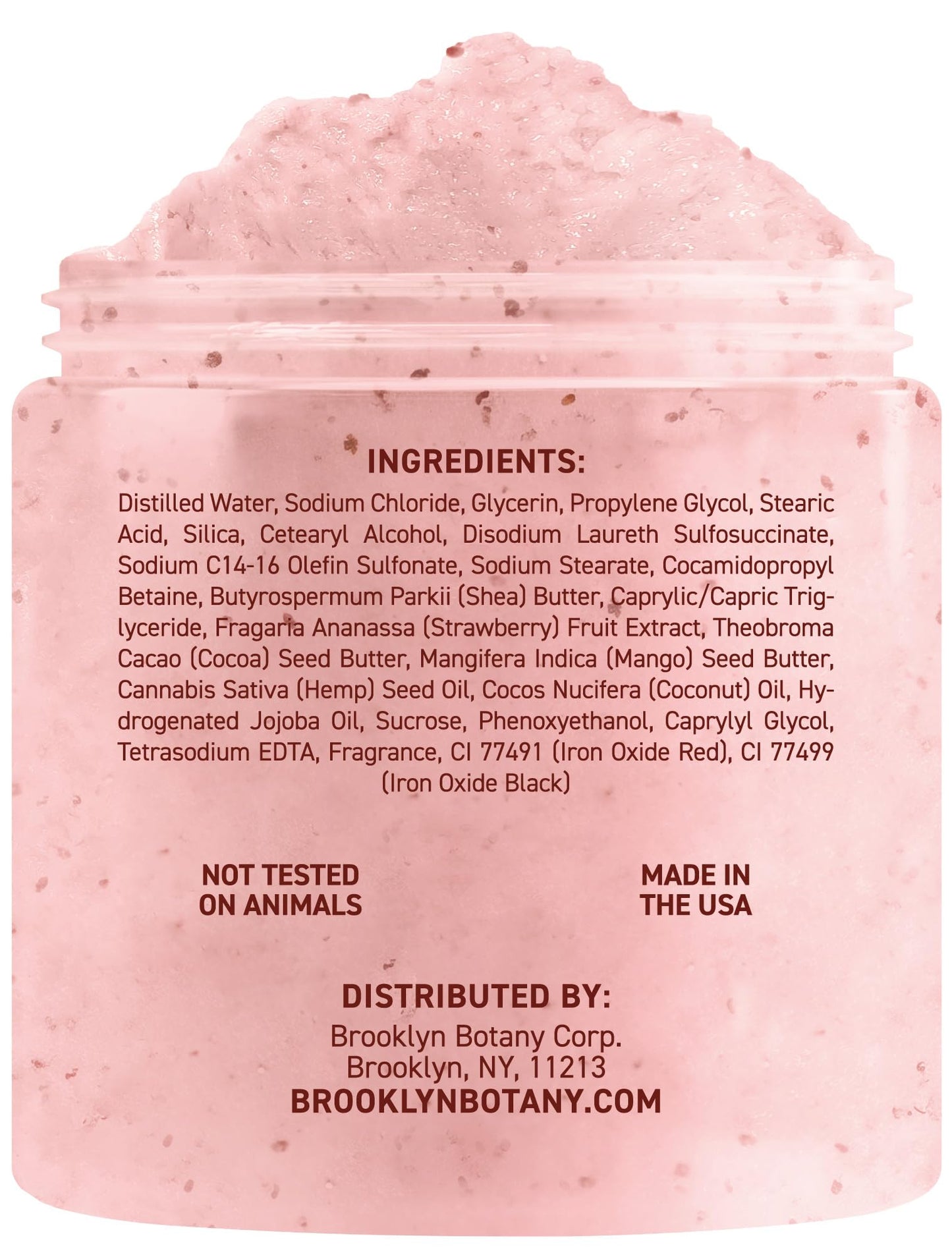 Brooklyn Botany Strawberry Shortcake Body Polish 10 Ounces packaging