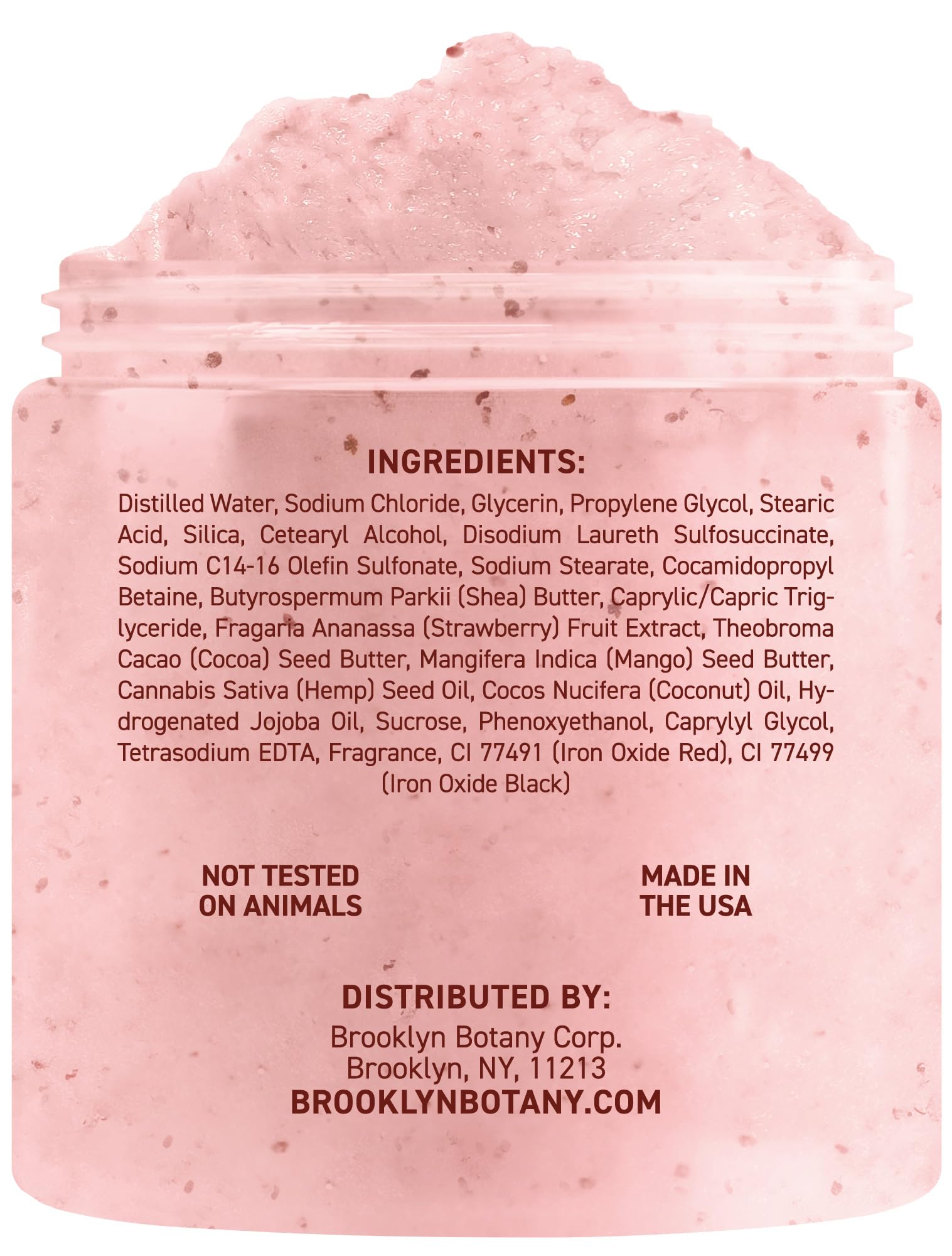 Brooklyn Botany Strawberry Shortcake Body Polish 10 Ounces packaging