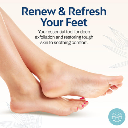 HartFelt chemical free foot scrubber being rinsed under running tap water