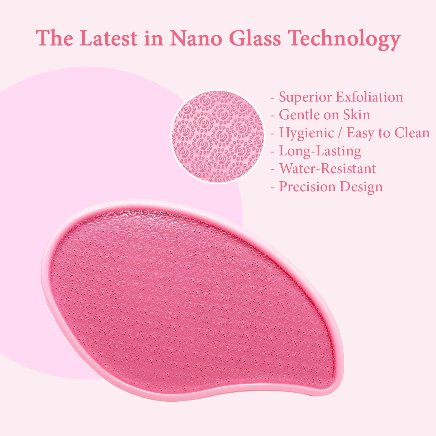Close up of nano glass texture on professional foot exfoliating tool