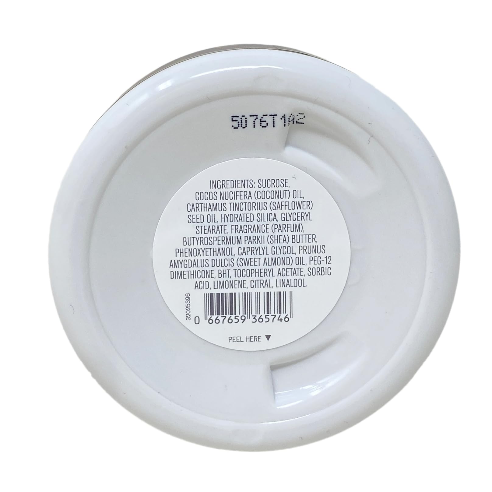 Bath and Body Works hand scrub texture and packaging detail