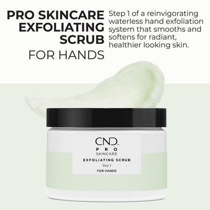 Cnd Pro Skincare Step One hand scrub packaging