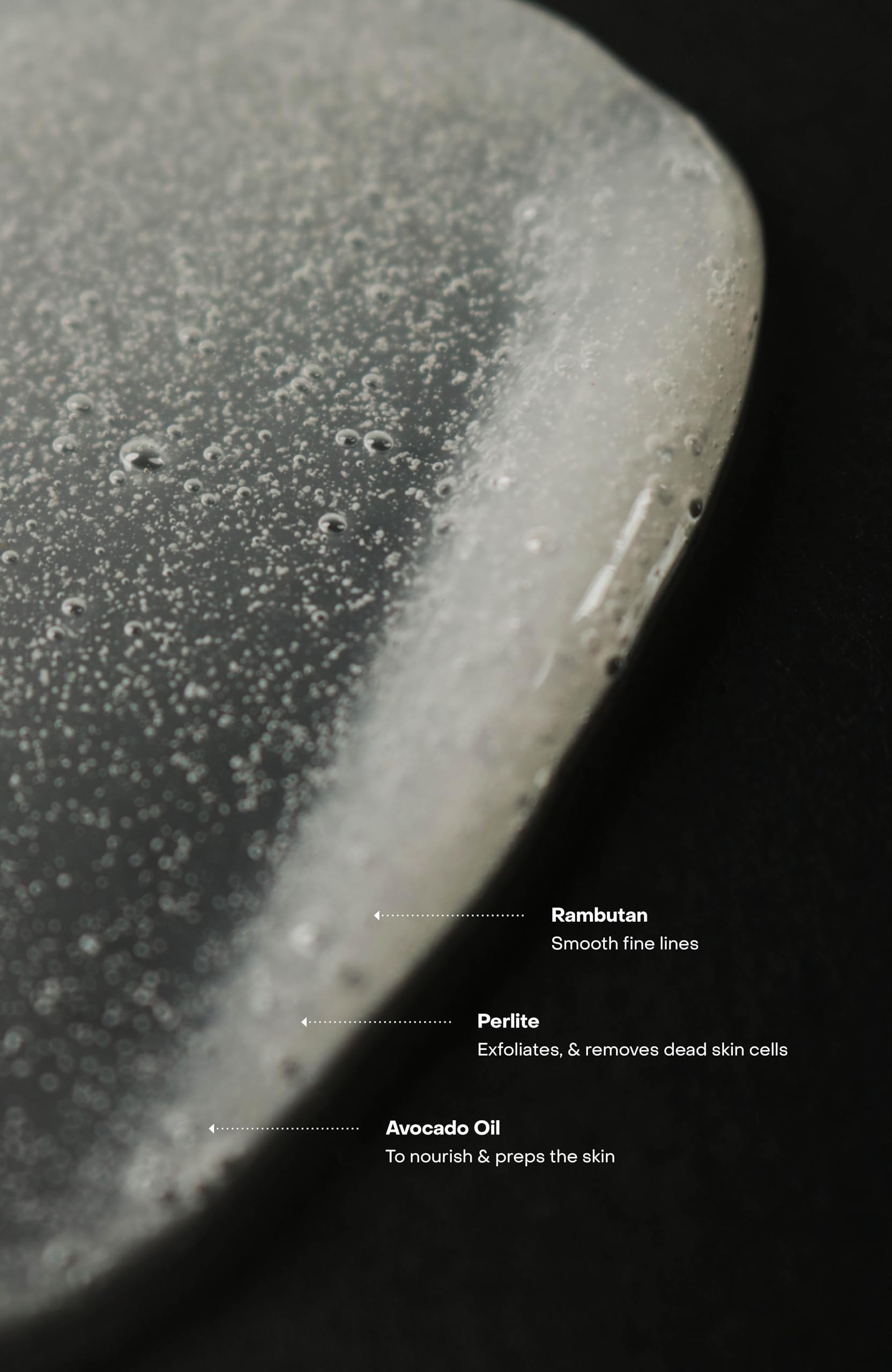 Sidia Hand Exfoliant gel texture detail