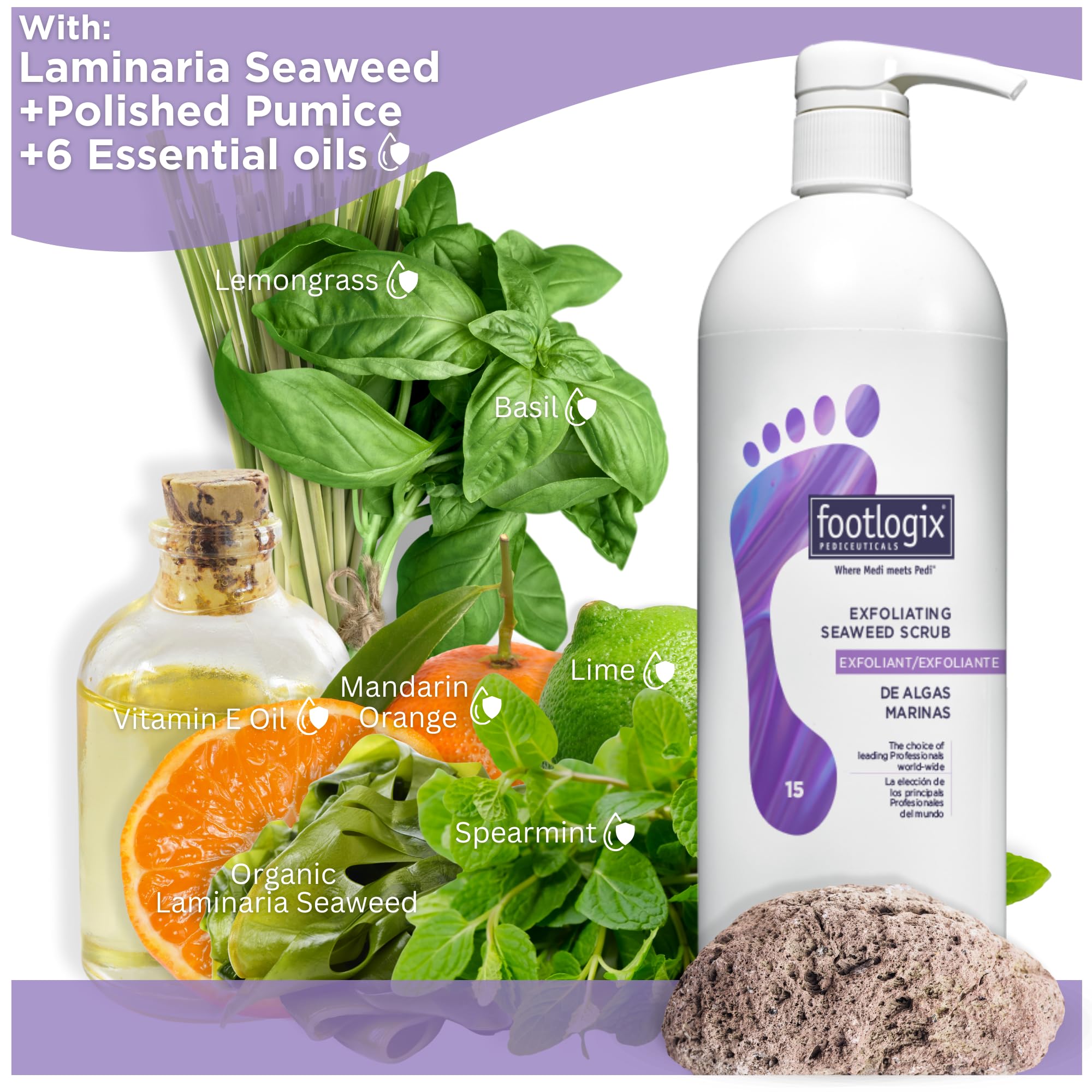 Organic micro-algae foot care product packaging