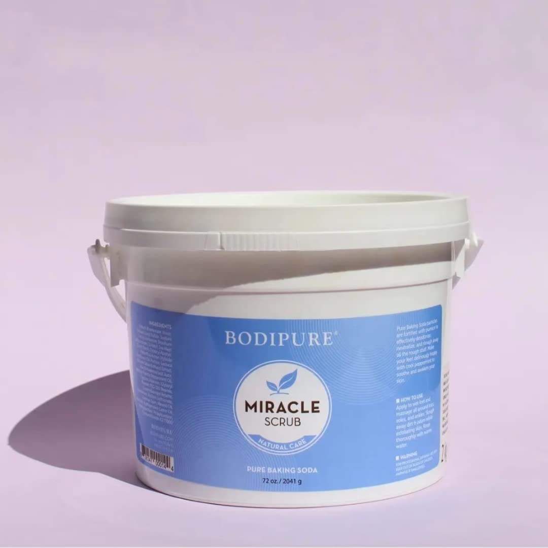 USA imported Bodipure salon quality soothing foot scrub for callus removal and deodorizing.