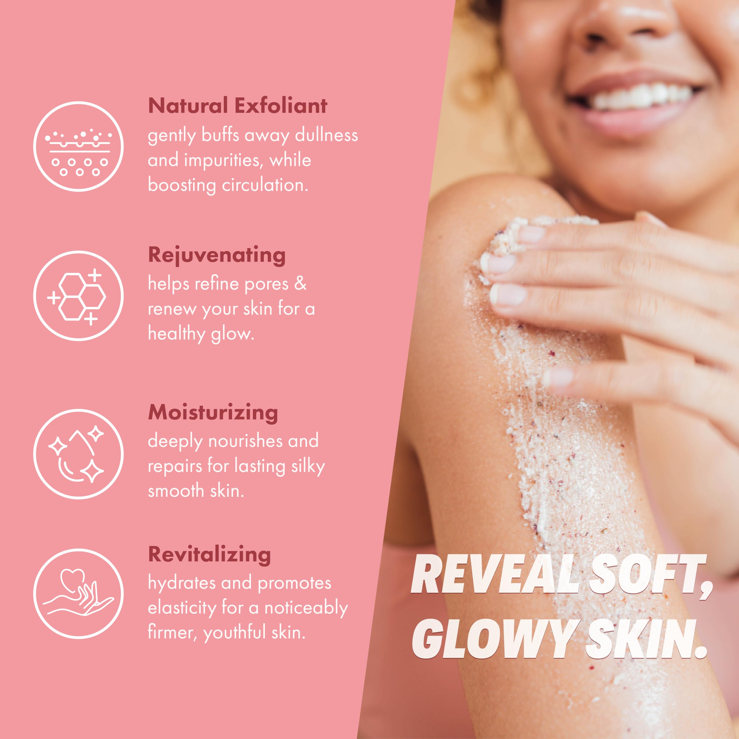 Handmade Heroes exfoliating sugar body scrub texture