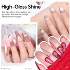 Peacecolor cat eye gel polish bottles arranged to show color shades