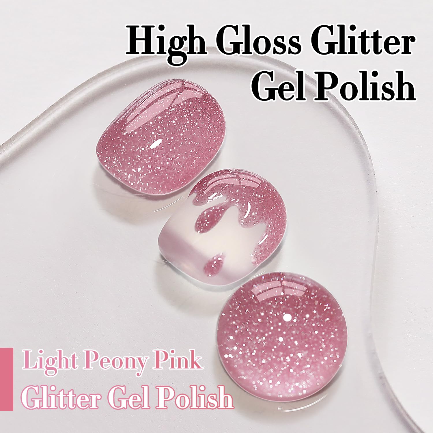 Double Rhythm B1174 gel polish application on nails