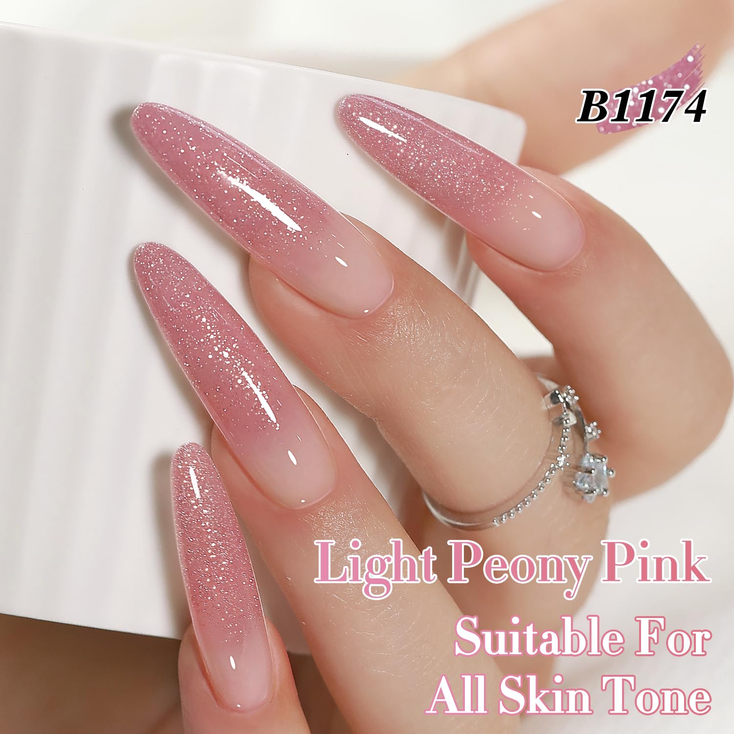 Double Rhythm nail art salon quality glitter finish