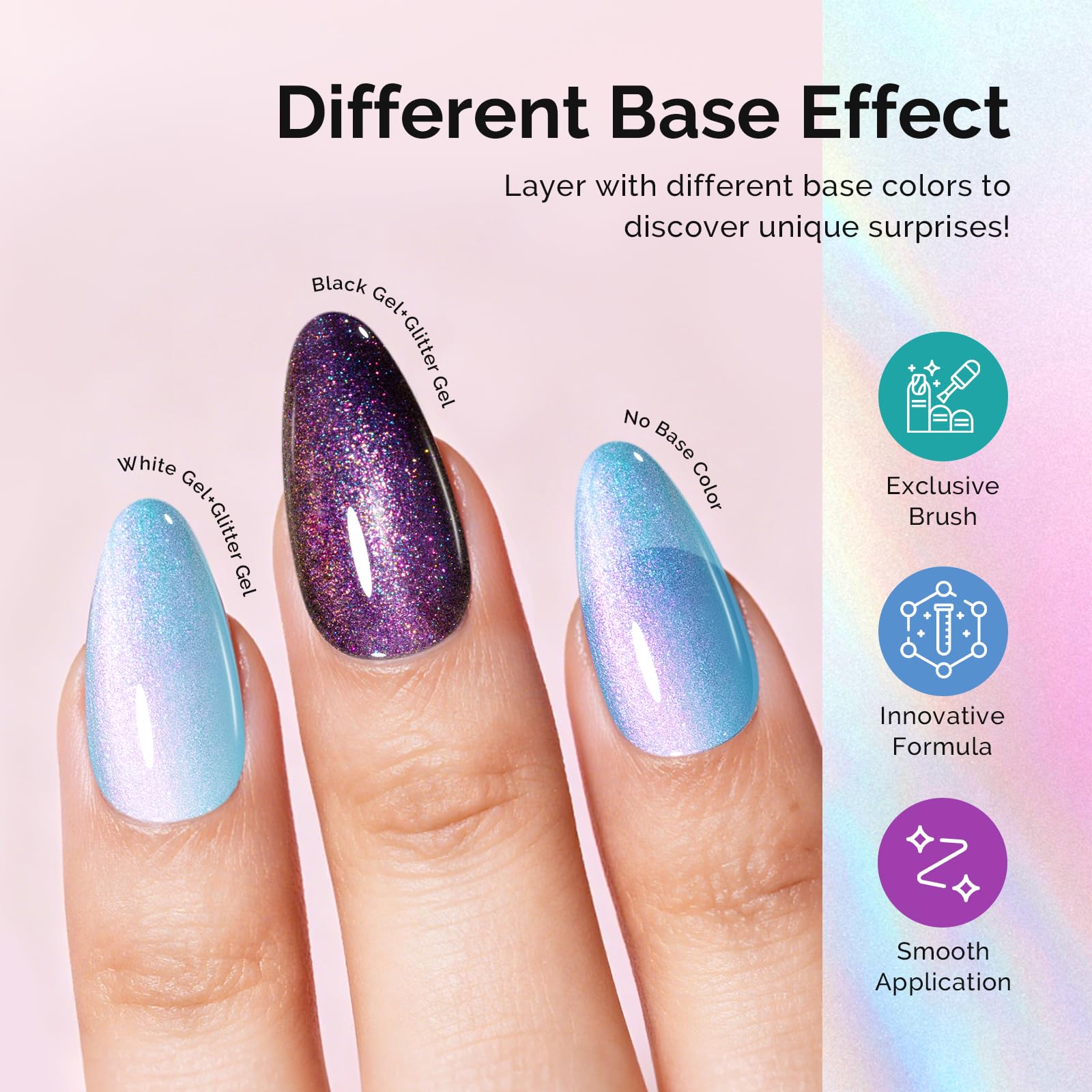 MelodySusie soak off UV LED gel polish bottle and brush