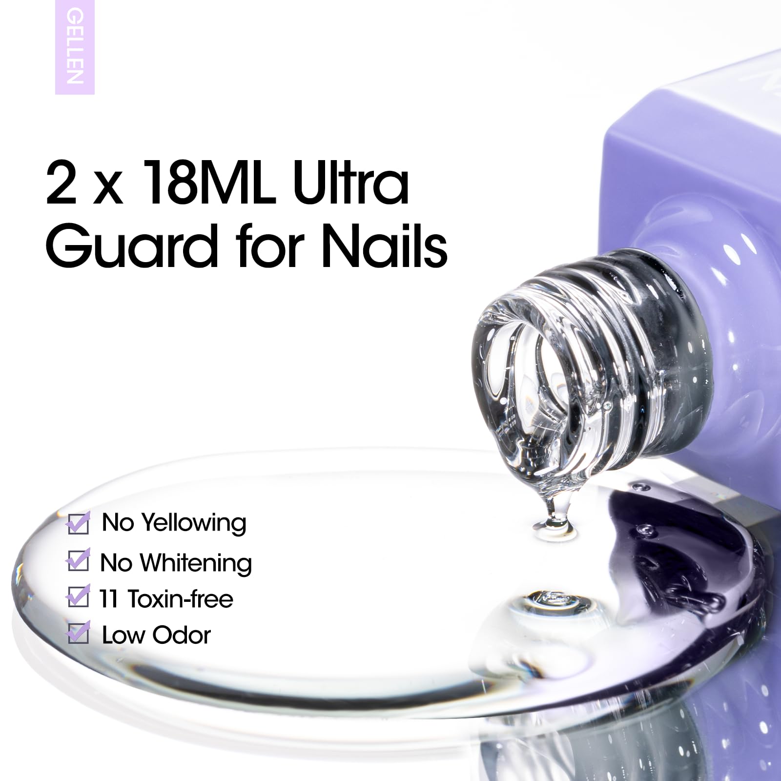 Gellen nail essentials base and top coat set