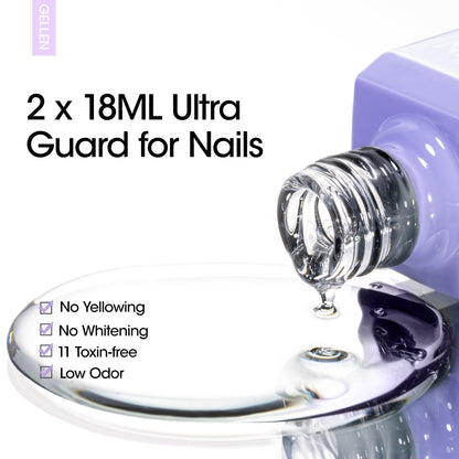 Gellen nail essentials base and top coat set