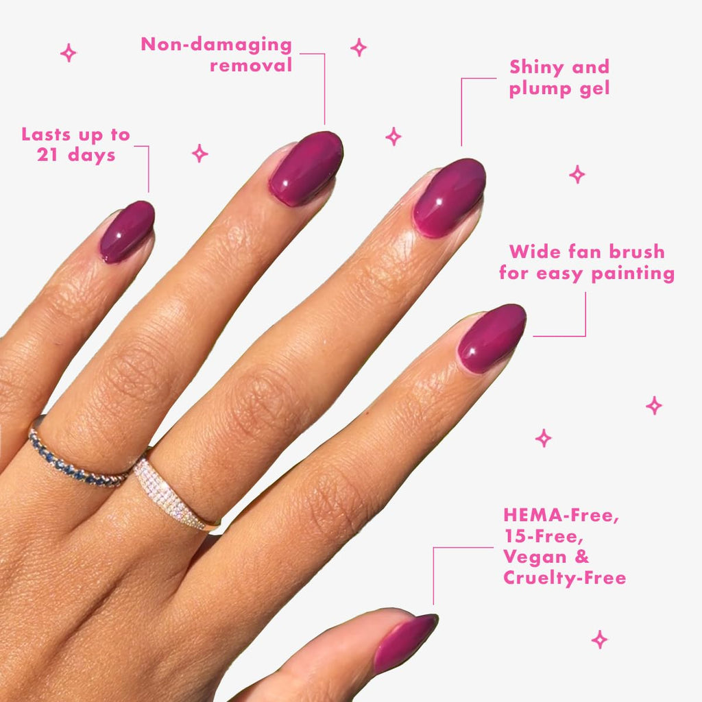 Olive And June Hema Free gel polish box packaging angle view