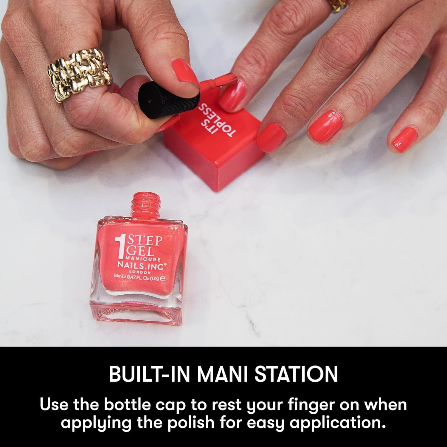 Nails Inc 14 milliliters gel-like polish bottle back view