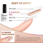 Side profile of the RARJSM gel polish bottle highlighting the volume and brush applicator