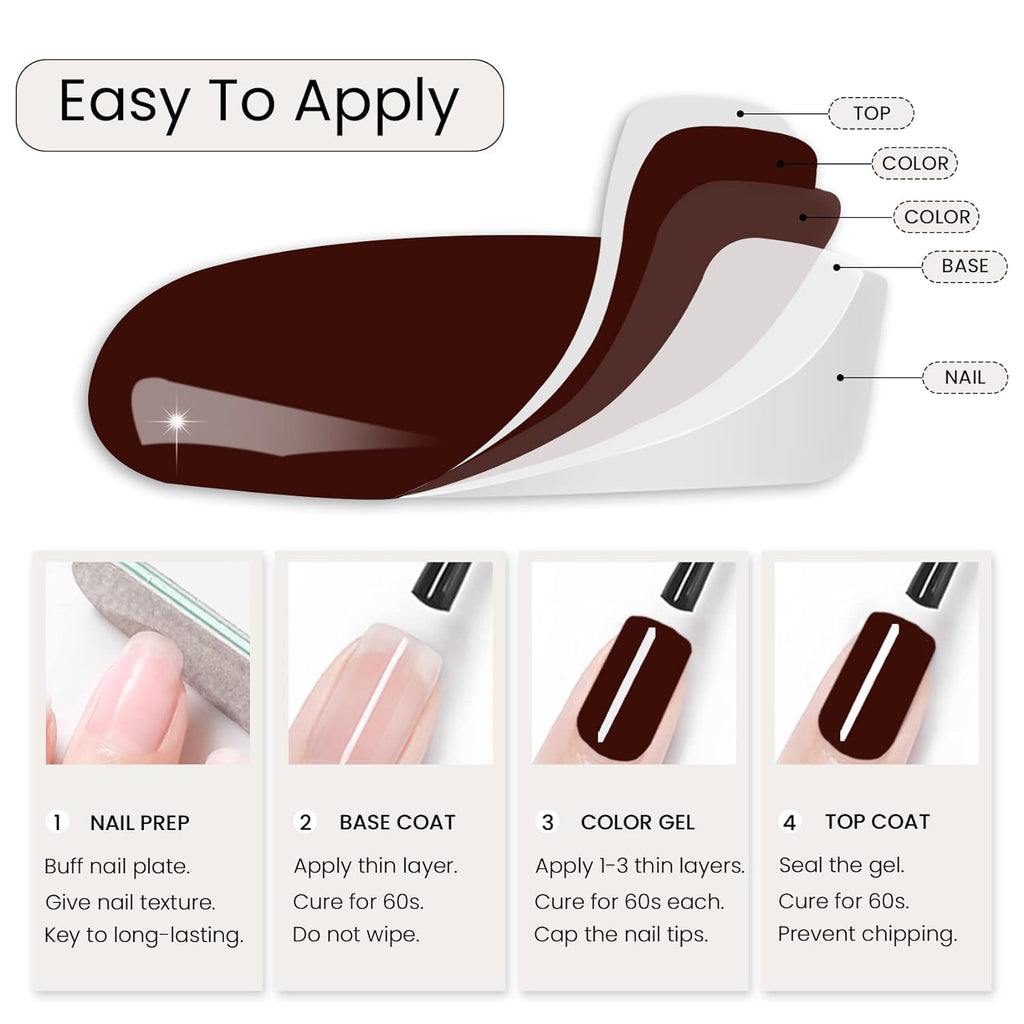 Comparison of single versus multiple coats showing buildable jelly transparency.