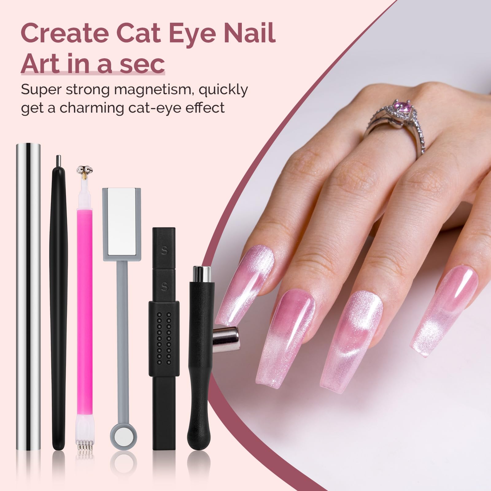 MelodySusie cat eye magnetic nail art tools set