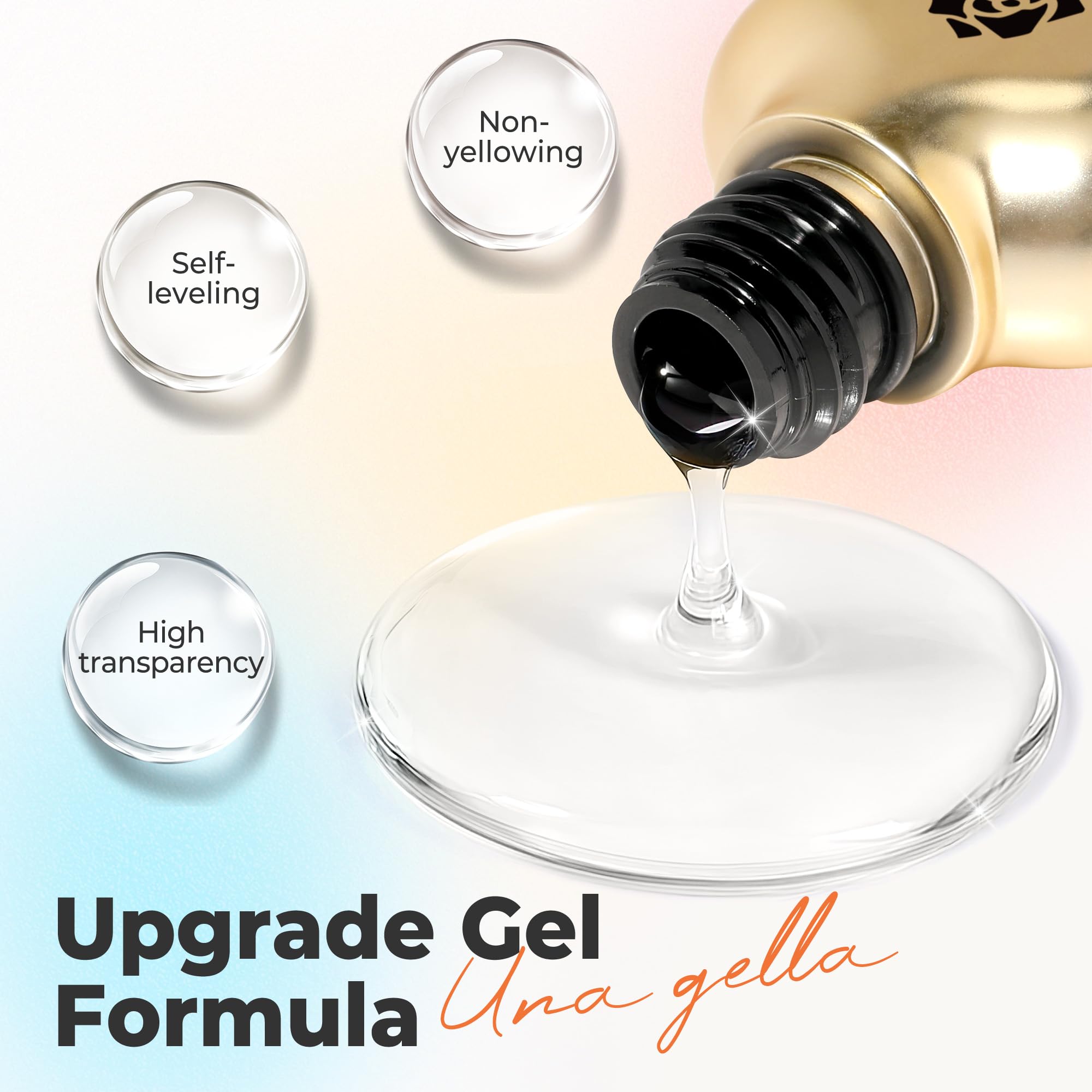 Demonstration of marble effect using Una Gella blooming gel
