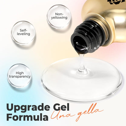 Demonstration of marble effect using Una Gella blooming gel