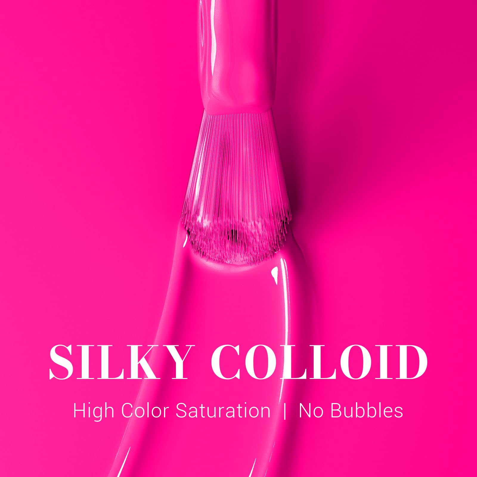 MelodySusie 15ml bright pink soak off gel bottle