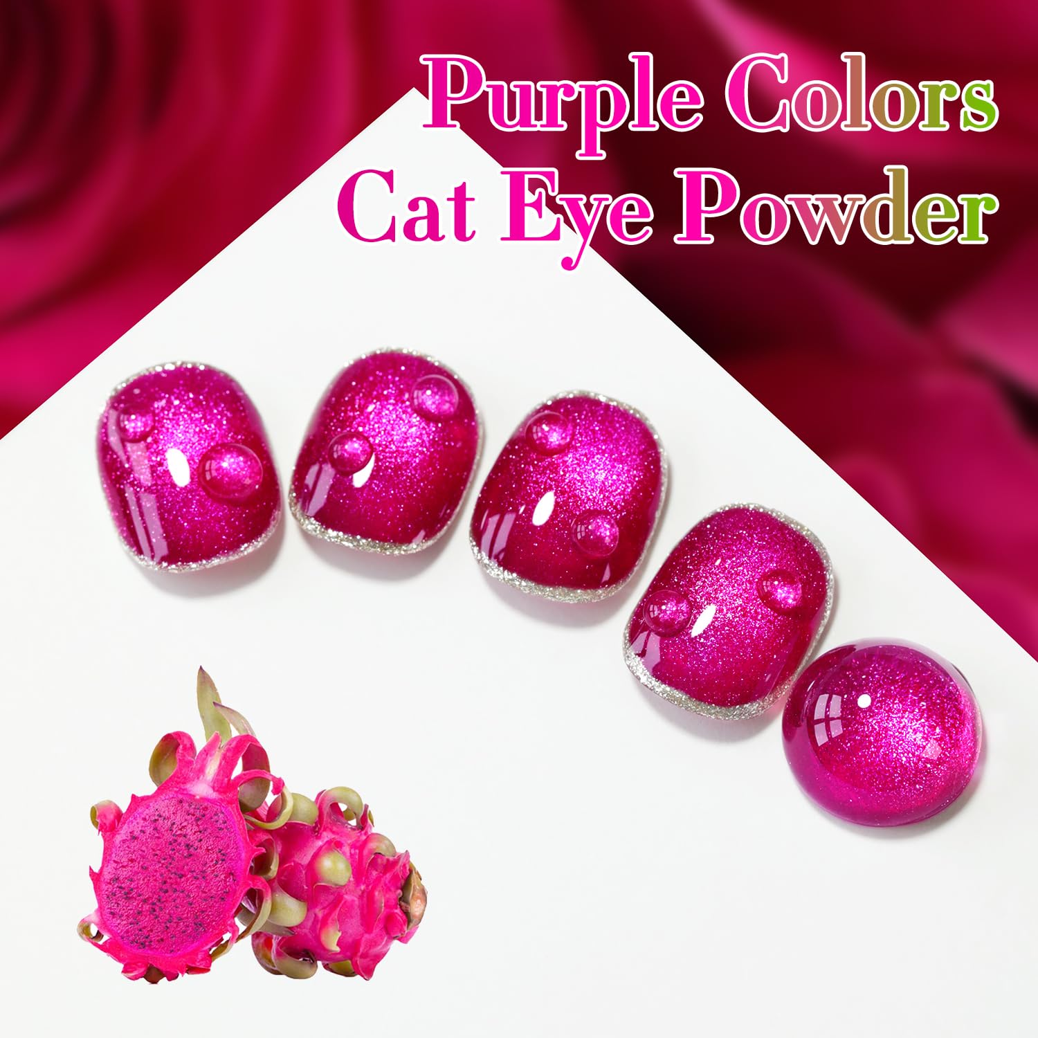 Double Rhythm cat eye gel polish holographic nail swatch