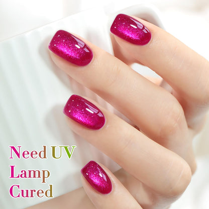 Detailed texture view of Ice Glass Pitaya Purple polish