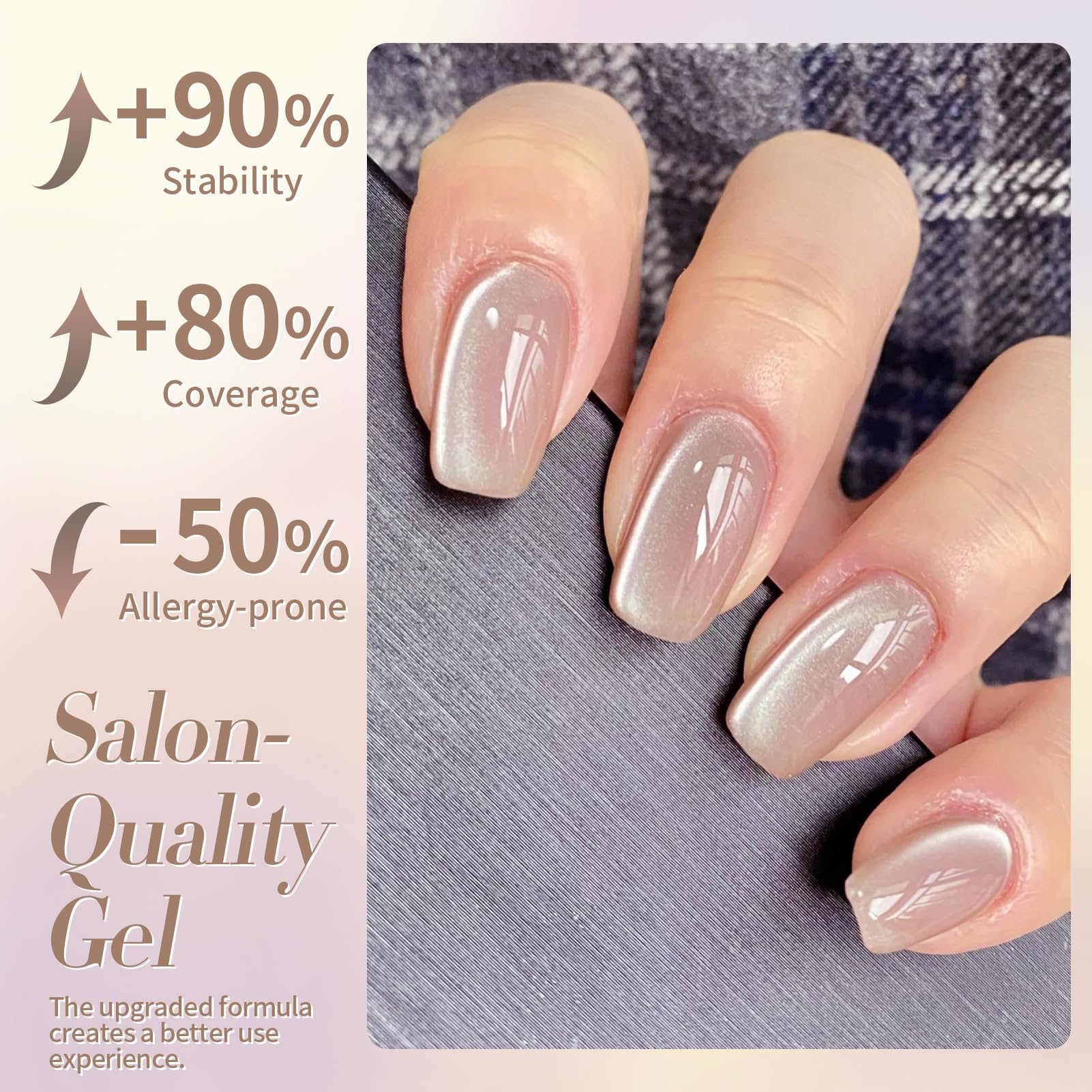 Magnetic wand application for cat eye gel
