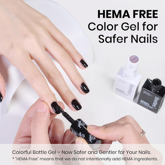 Beetles 15ml black and white gel polish bottles