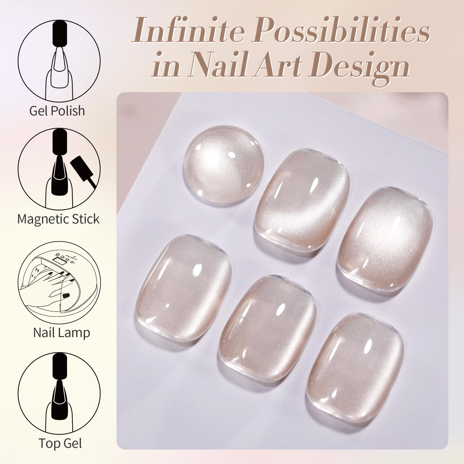 Professional nail salon gel polish bottle