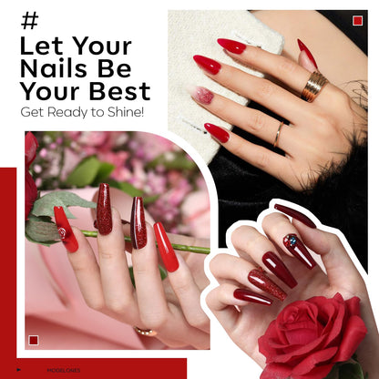 Modelones gel nail polish kit applied on nails