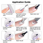 Complete packaging kit of RARJSM 6 pieces cat eye gel polish set