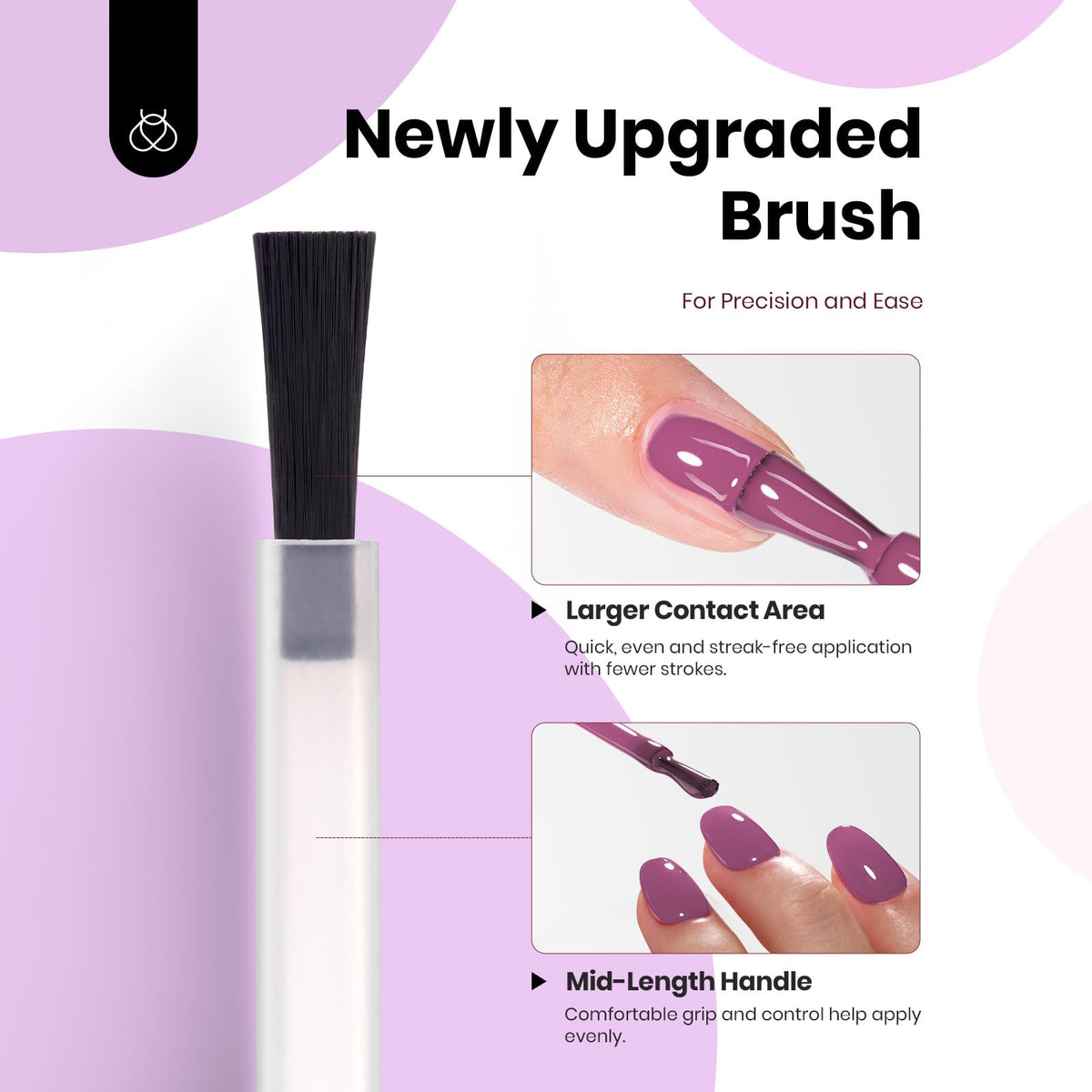 Side profile of the bottles showcasing the compact size and brush applicator