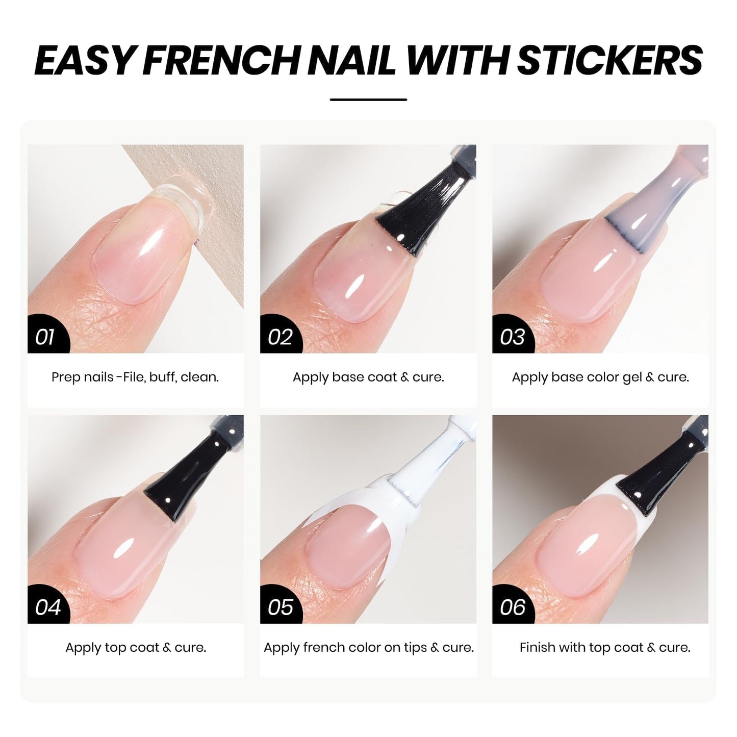 UV LED cured pastel pink nail art design