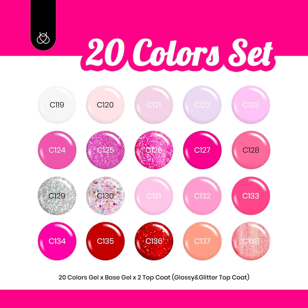 Swatch display showing the vibrant color range of the Alluring Sweetie collection