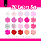 Swatch display showing the vibrant color range of the Alluring Sweetie collection