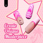 Bottles of base coat and top coats included in the manicure kit