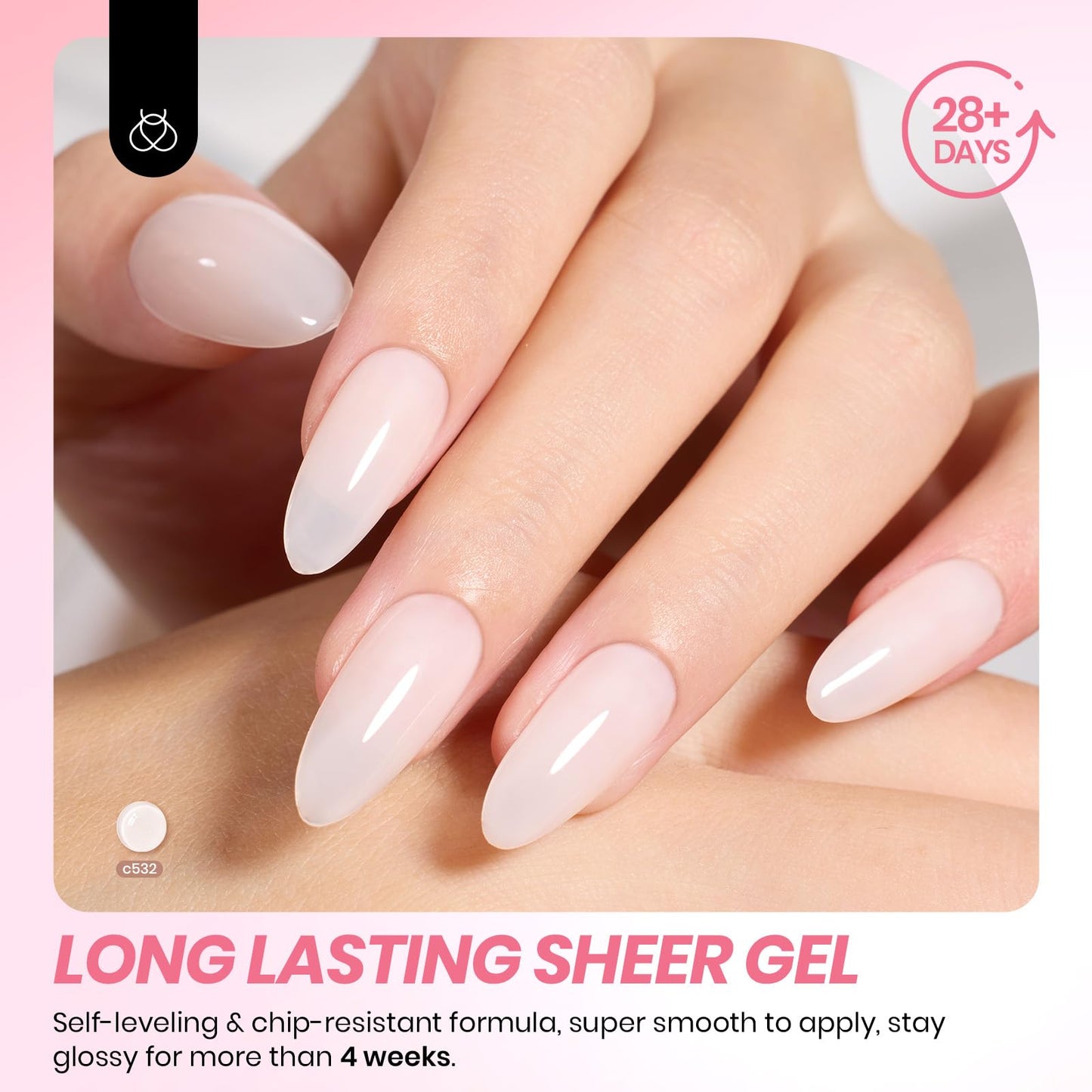 Beetles gel polish 6 colors collection packaging layout