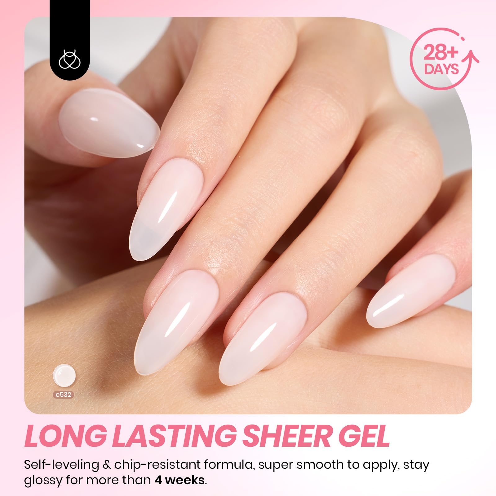 Beetles gel polish 6 colors collection packaging layout