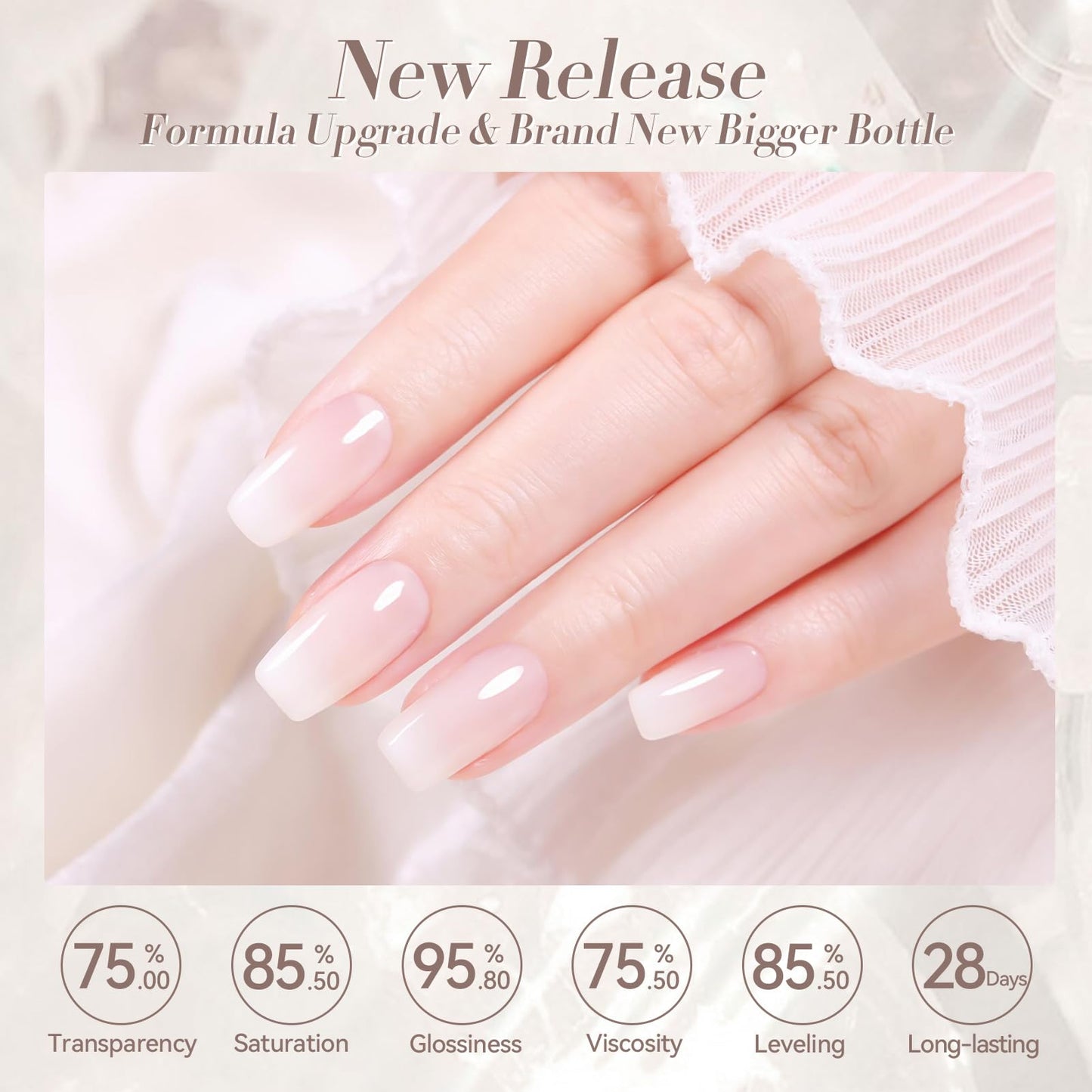 Born Pretty gel polish brush showing smooth texture