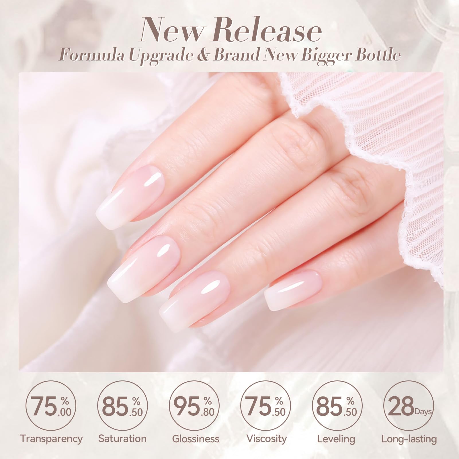 Born Pretty gel polish brush showing smooth texture