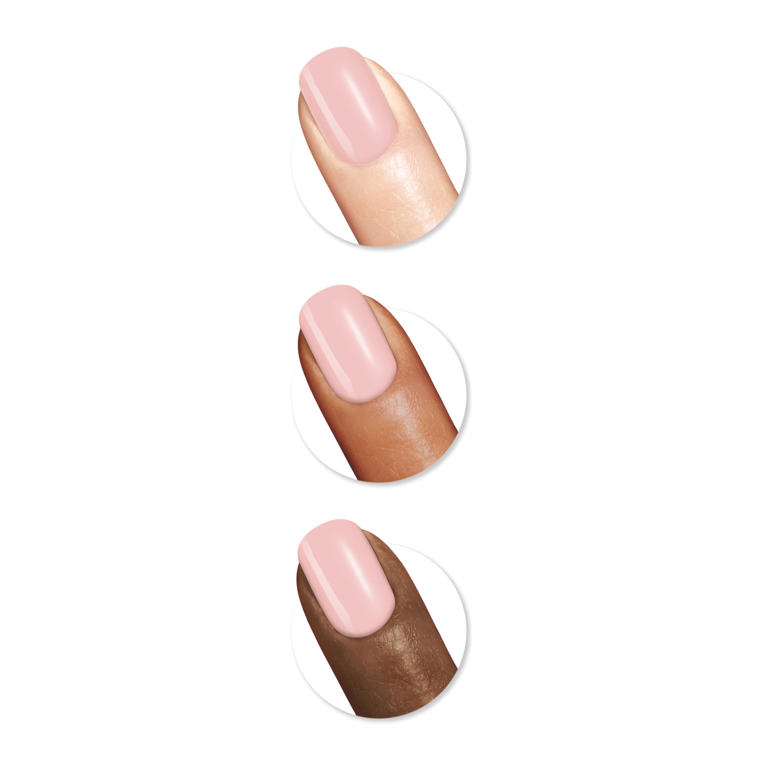 Close up of Sally Hansen 248 pink nail polish shade