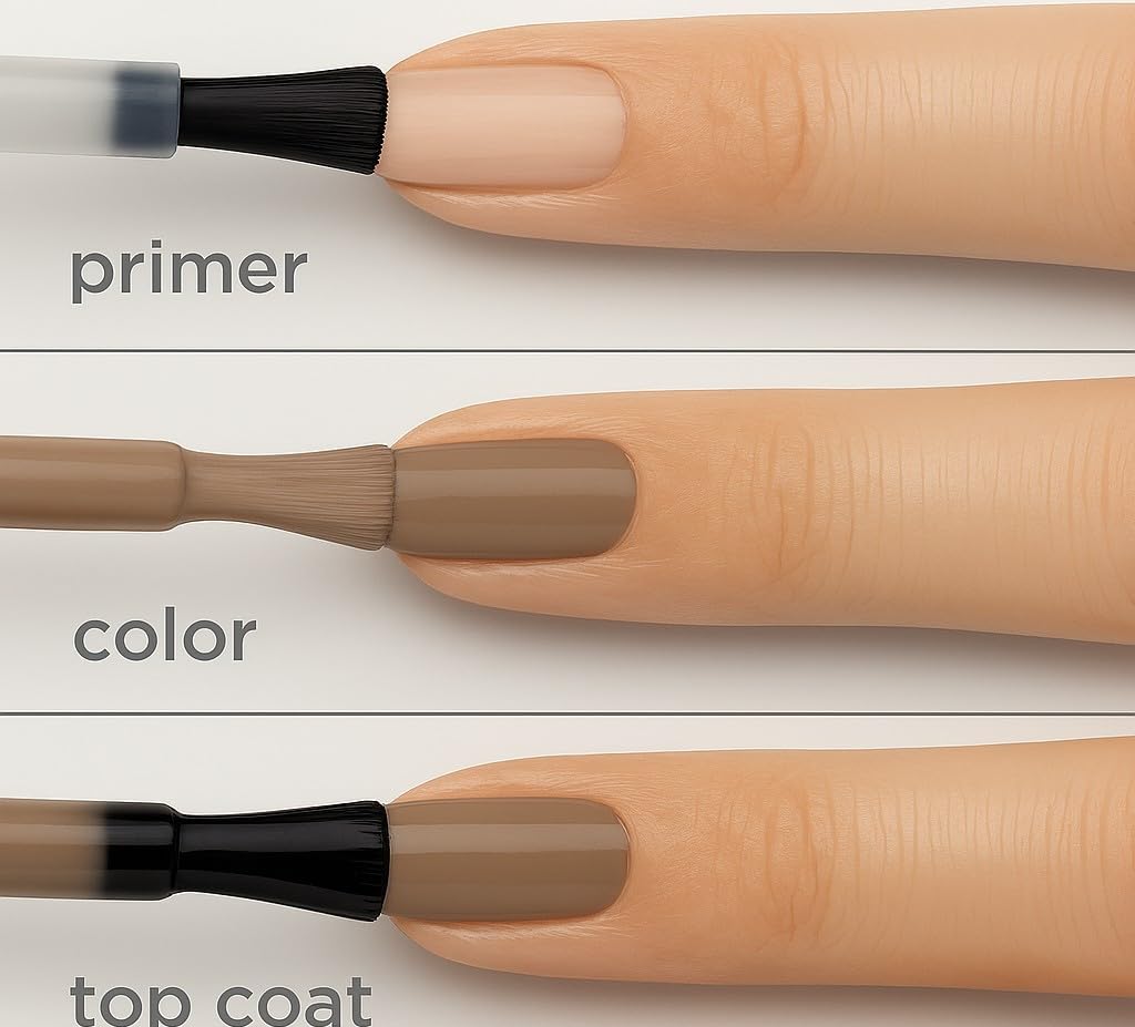 Sally Hansen nail polish side profile showing volume